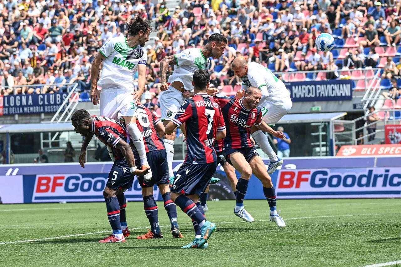 italian soccer Serie A match - Bologna FC vs US Sassuolo