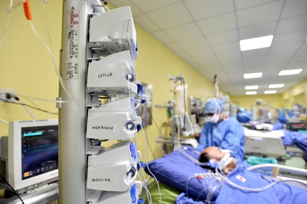COVID-19 intensive care unit at the San Raffaele hospital in Milan