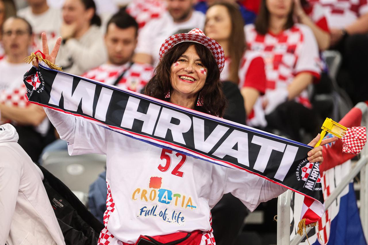 Zagreb: Navijači na utakmici Svjetskog rukometnog prvenstva između Egipta i Hrvatske