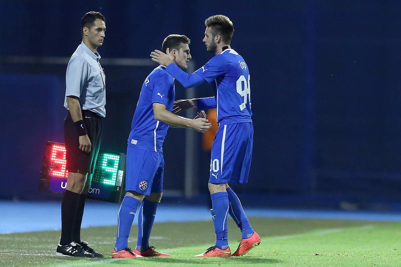 15.08.2014., Stadion Maksimir, Zagreb - MAXtv 1. HNL, 5. kolo, GNK Dinamo - RNK Split. Duje Cop, Angelo Henriquez Photo: Goran Stanzl/PIXSELL