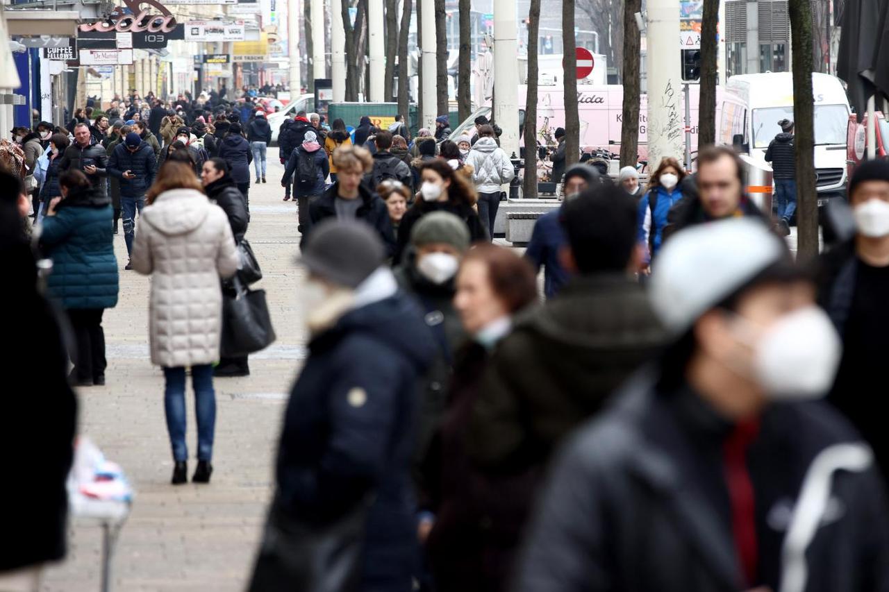 Retailers open after third national lockdown was loosened in Austria