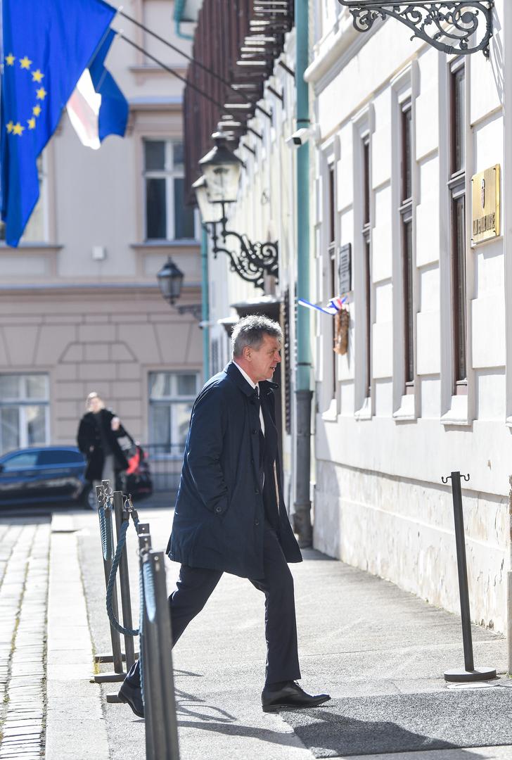 06.02.2024., Zagreb -  Ivan Turudic dosao u Banske dvore na sjednicu vladajuce koalicije  Photo: Josip Regovic/PIXSELL