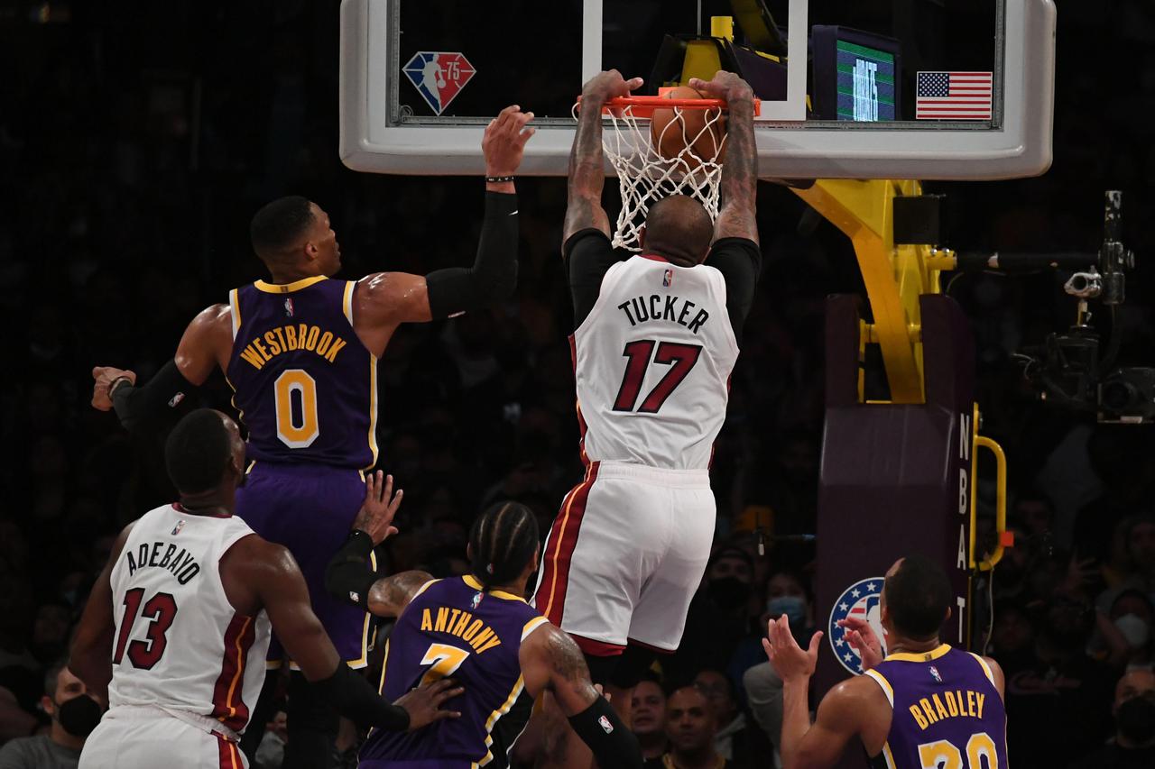 NBA: Miami Heat at Los Angeles Lakers
