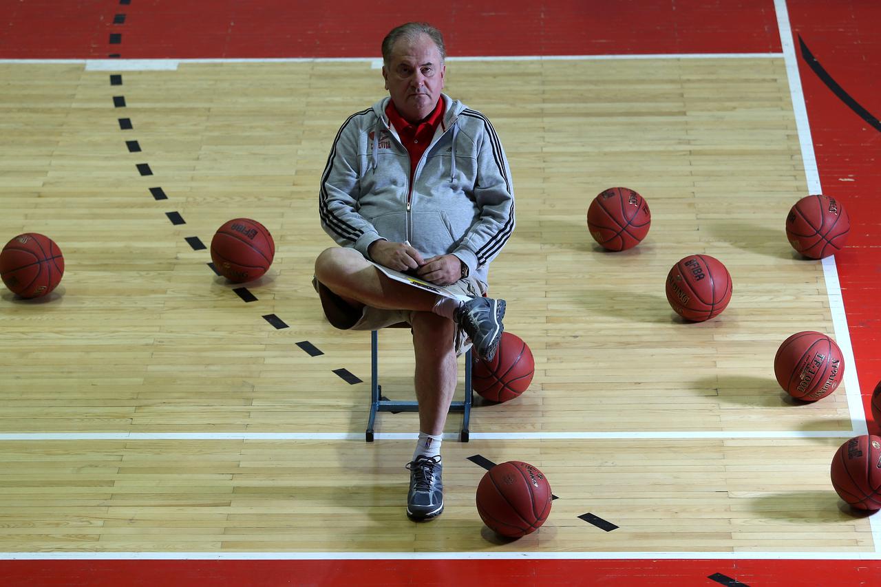 18.09.2012., Dom sportova, Zagreb - Bozidar Maljkovic, trener kosarkaskog kluba Cedevita.  Photo: Sanjin Strukic/PIXSELL
