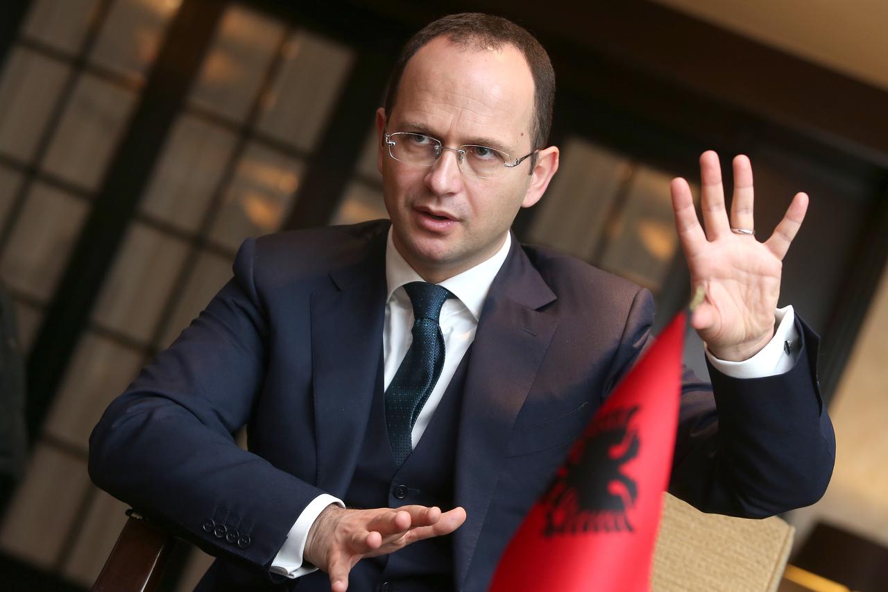 09.02.2017., Zagreb - Ditmir Bushati, ministar vanjskih poslova Republike Albanije. Photo: Robert Anic/PIXSELL