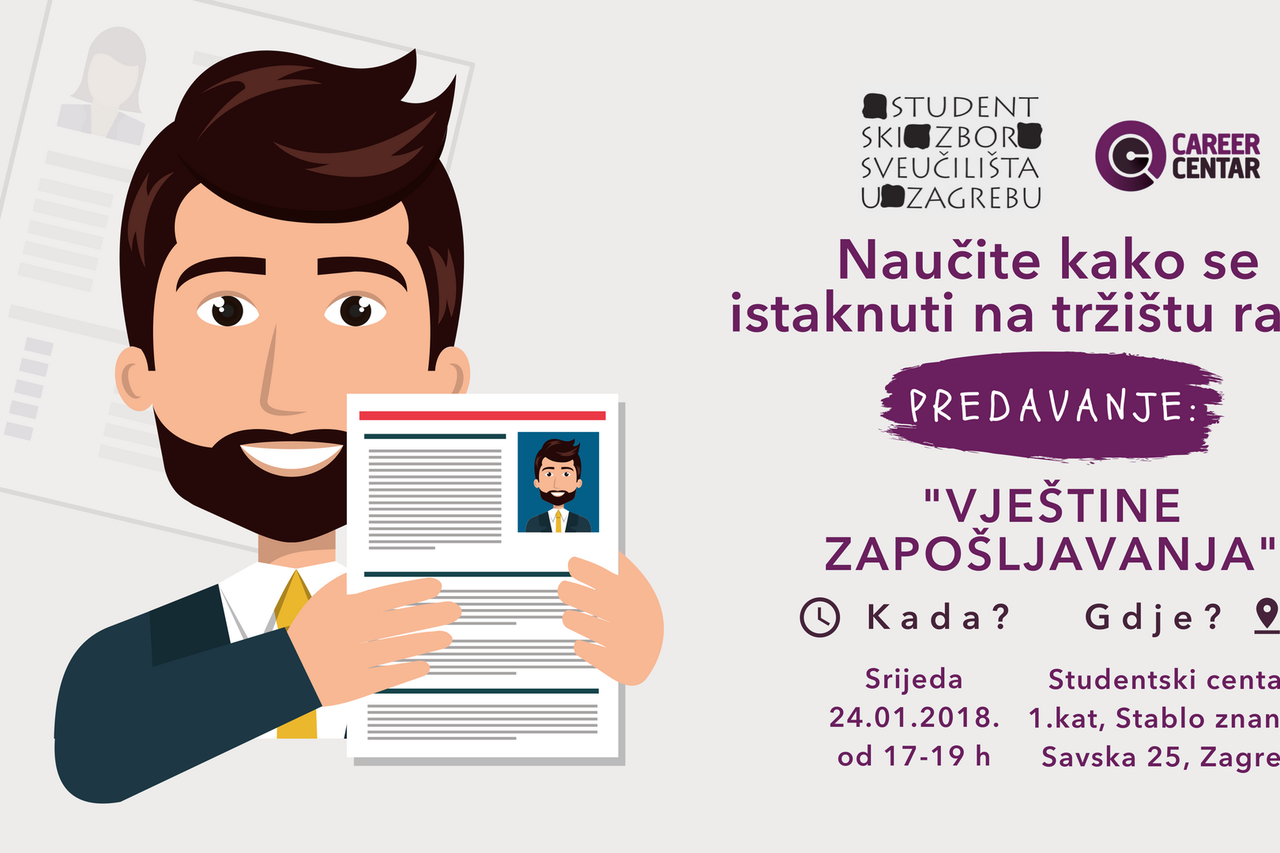 Besplatno predavanje za studente o vještinama zapošljavanja