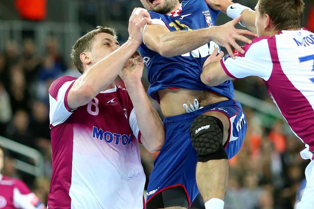 08.02.2014., Arena Zagreb, Zagreb - Rukometna utakmica Velux EHF Lige prvaka, skupina A, 8. kolo, RK CO Zagreb - HC Motor Zaporozhye. Zlatko Horvat. Photo: Slavko Midzor/PIXSELL