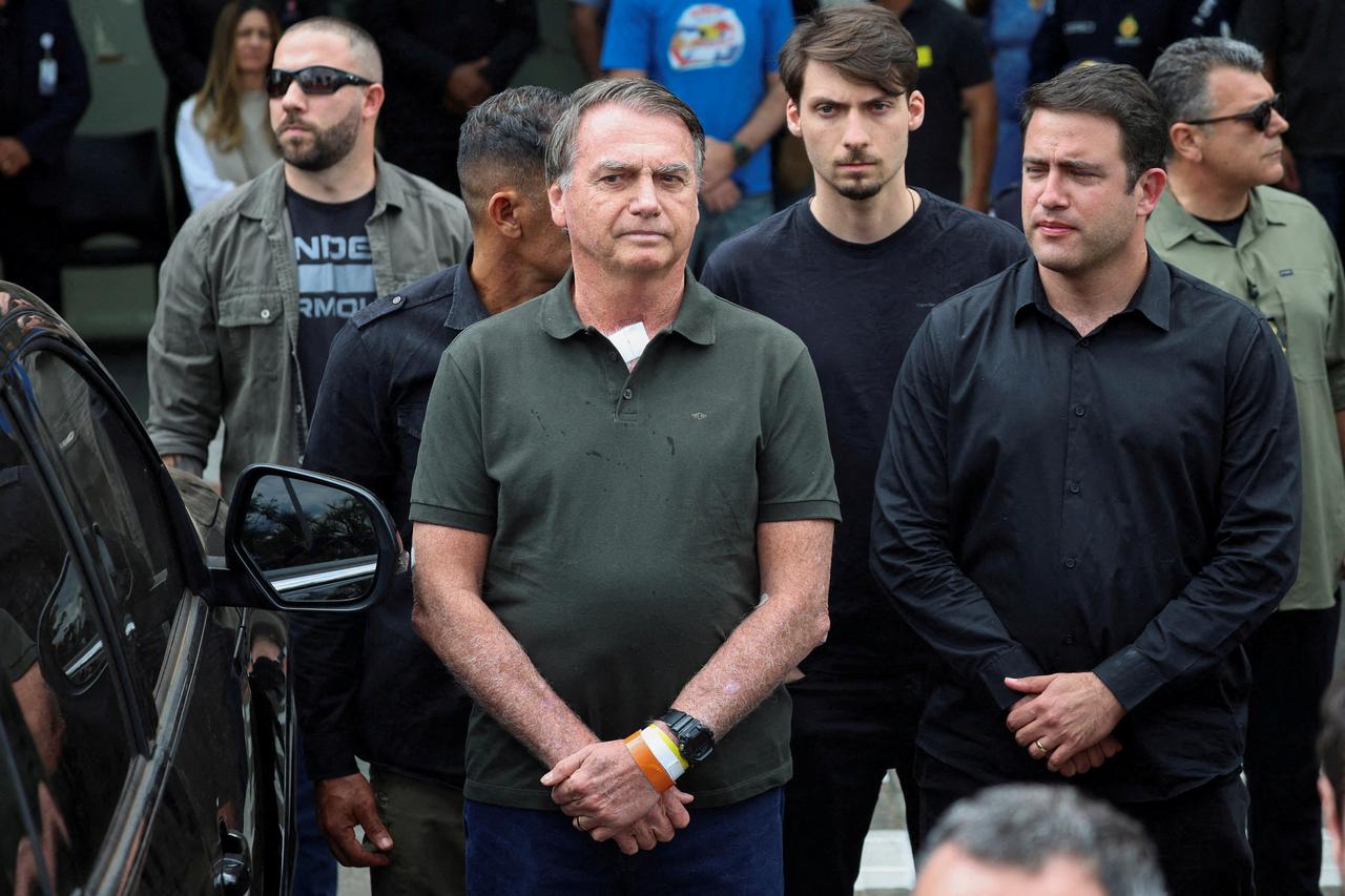 FILE PHOTO: Former Brazilian President Bolsonaro to undergo skin surgery, in Brasilia