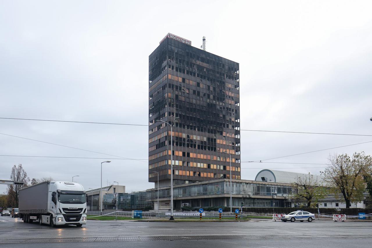 Zagreb: Započeo je očevid nebodera Vjesnik