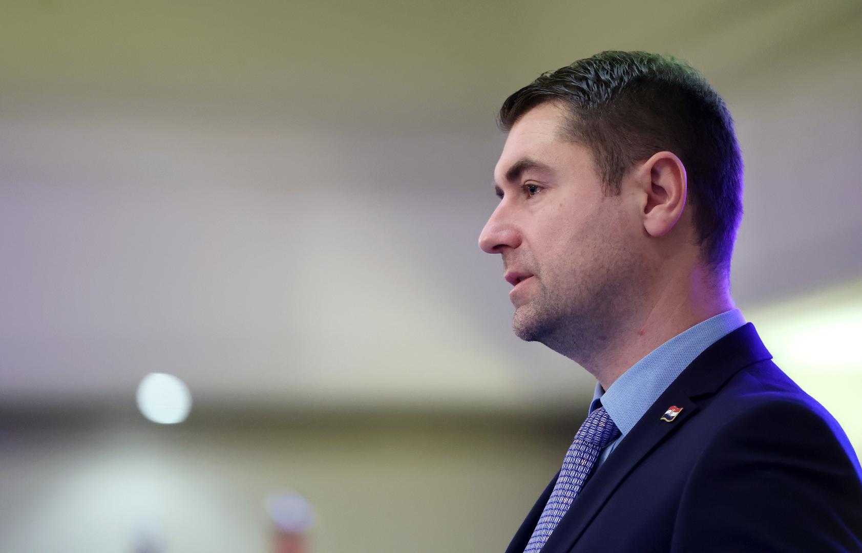 06.12.2023., Zagreb - Konferencija "Zelena energija - Put prema hrvatskoj energetskoj neovisnosti" u hotelu Sheraton. ministar gospodarstva i odrzivog razvoja Davor Filipovic Photo: Sanjin Strukic/PIXSELL