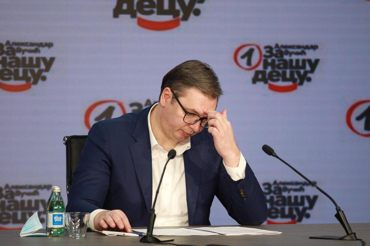 Beograd: Aleksandar Vu?i? održao je konferenciju za medije nakon sjednice SNS-a 