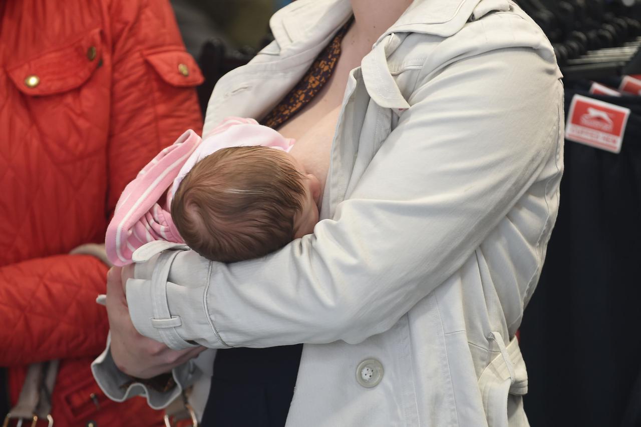 Breastfeeding protest in Nottingham