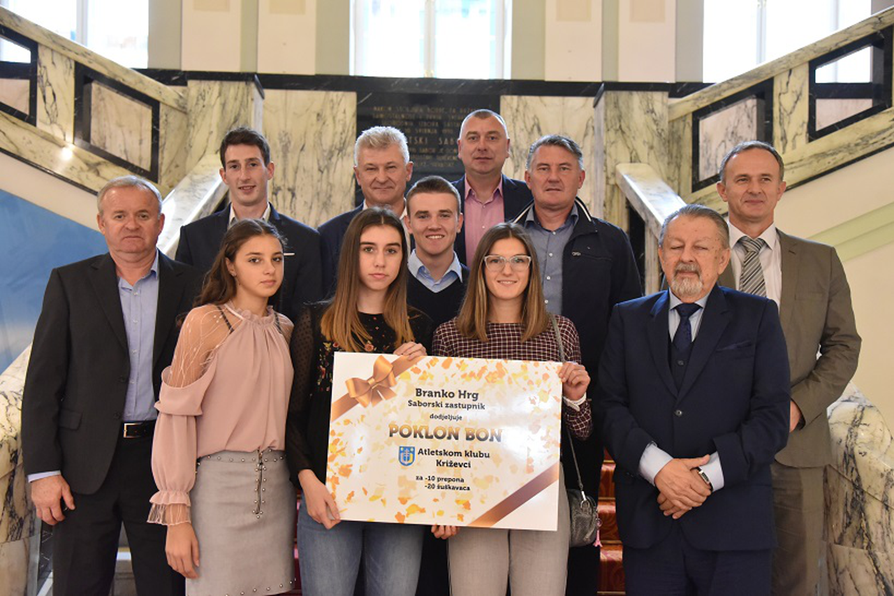 Prijem atletičara u Saboru