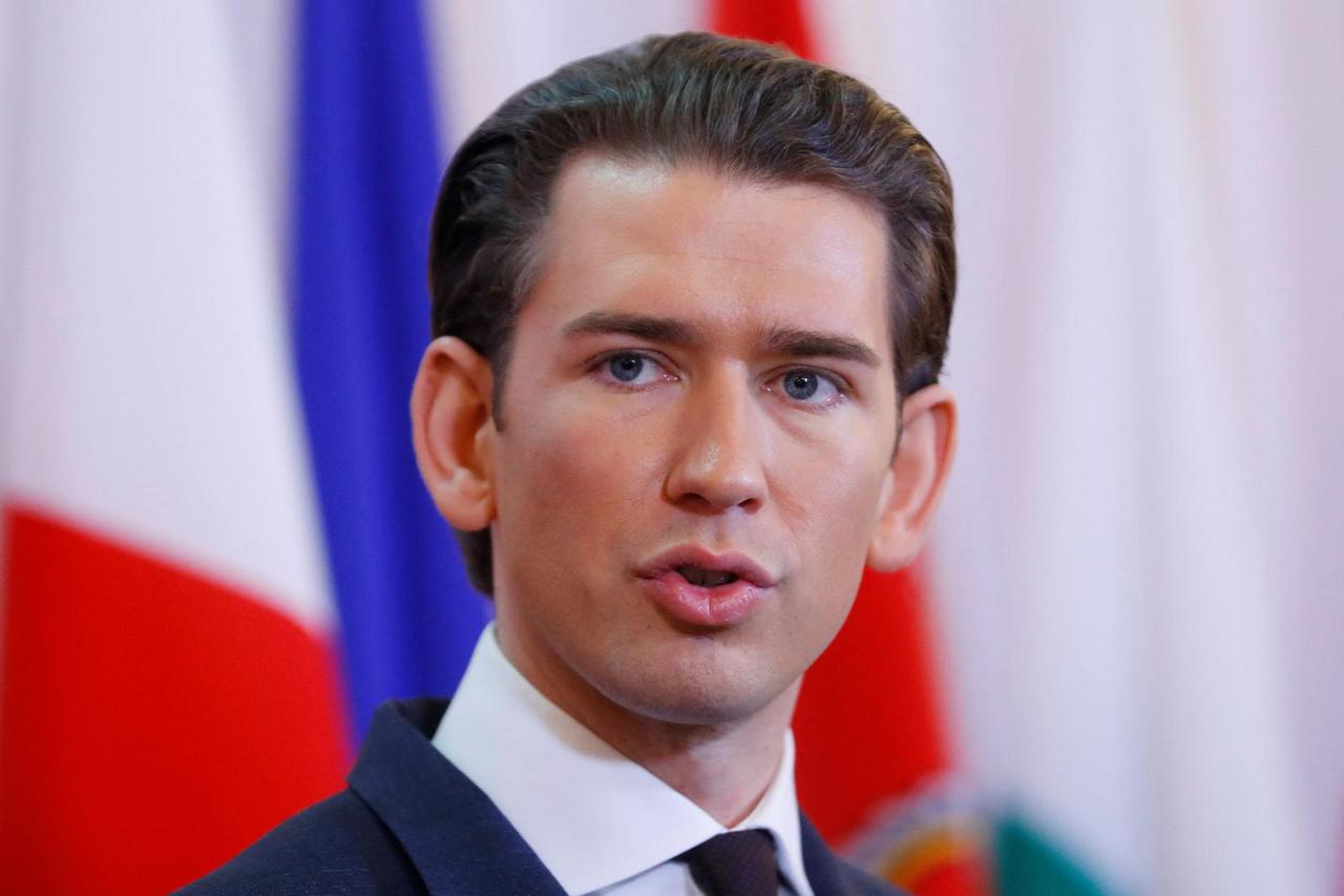 FILE PHOTO: Austrian Chancellor Kurz attends a news conference after a cabinet meeting in Vienna
