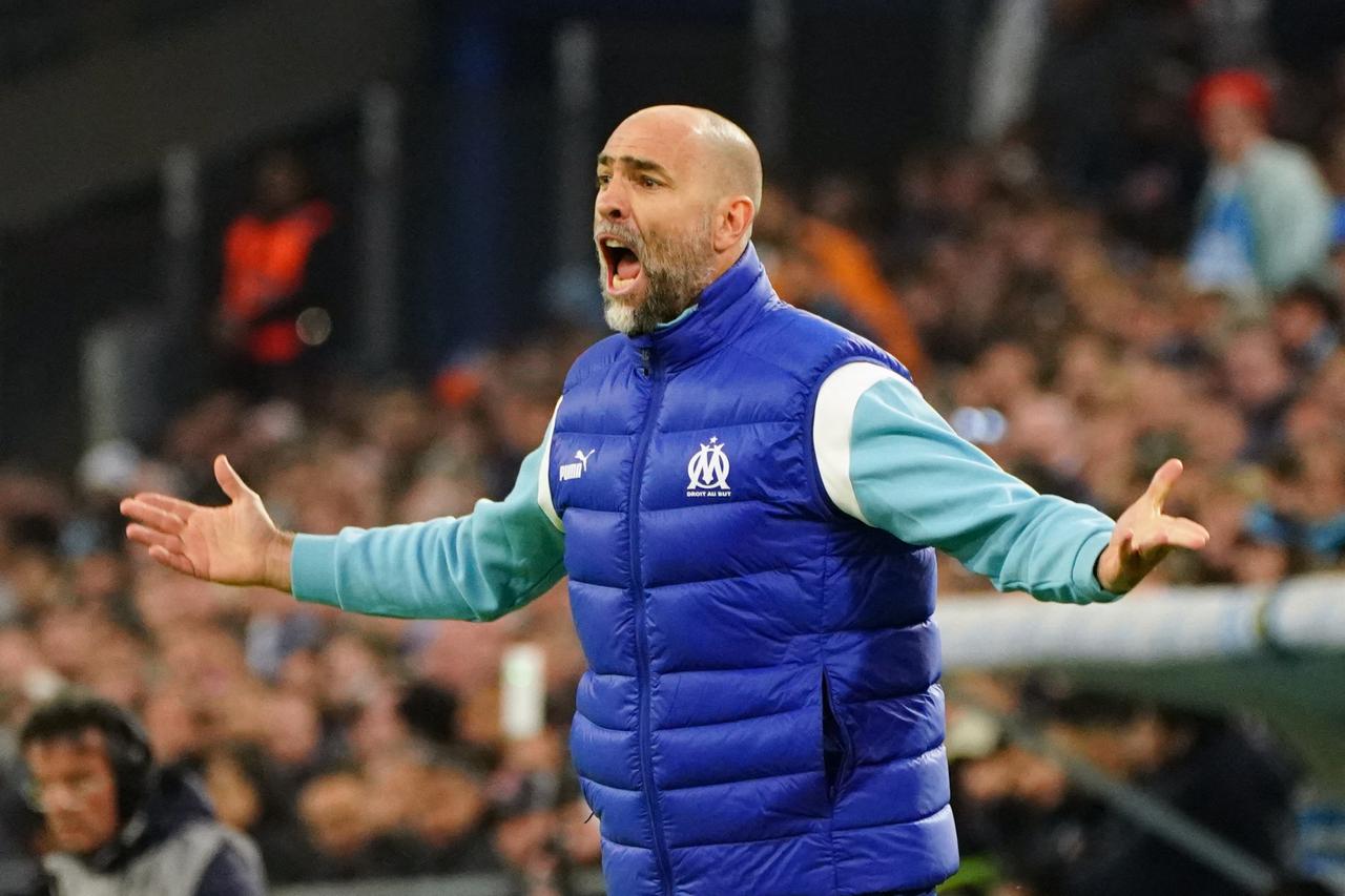 Match de championnat de Ligue 1 Uber Eats opposant l'Olympique Marseille (OM) au Montpellier Hérault Sport Club (MHSC) au Stade Velodrome à Marseille