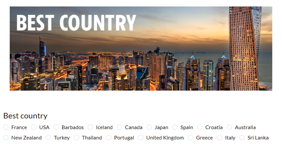 Best Country award 2020