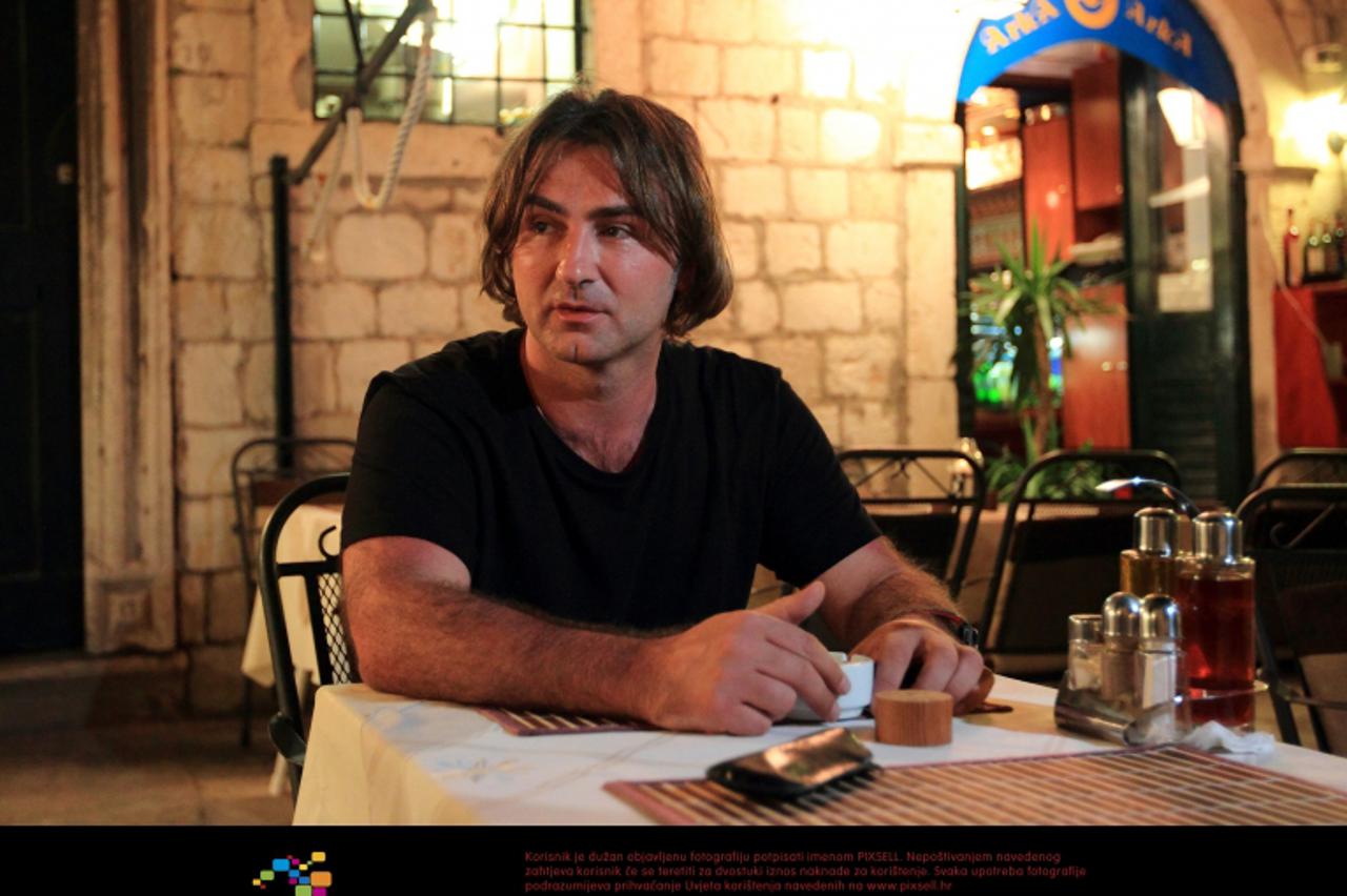 '08.08.2011., Dubrovnik - Zeljko Mitrovic vlasnik Pink TV-a, sletio je nocas u Grad gdje je dosao na drazbu svoje jahte. Photo: Antonio Bronic/PIXSELL'