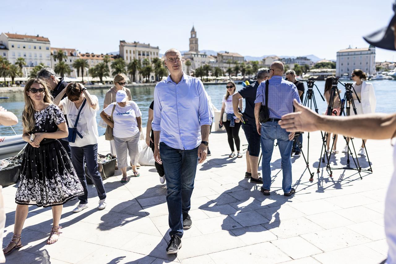 Konferencija za medije kandidata Centra za gradonačelnika Splita, Ivice Puljka