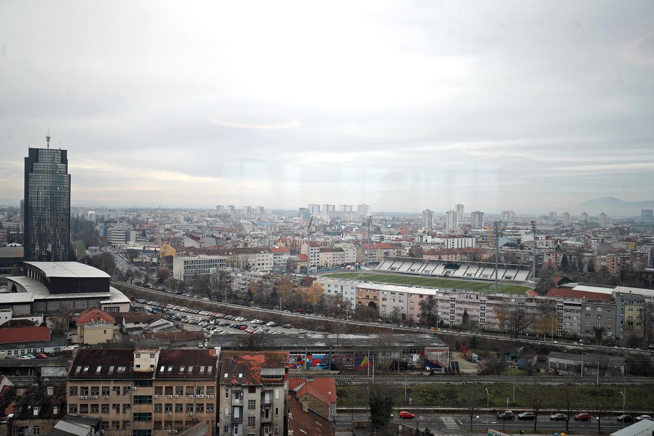 Zagreb: Pogled na nogometni stadion u Kranjčevićevoj ulici 