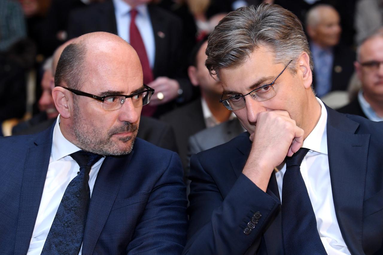 Milijan Brkić i Andrej Plenković