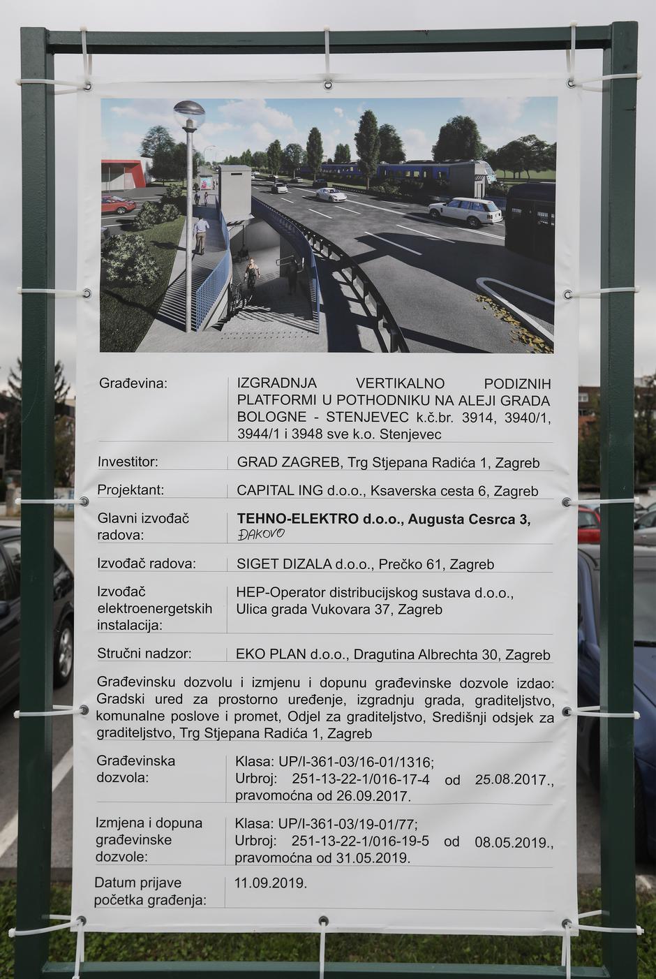 Radovi na pothodniku u Stenjevcu traju već dvije godine