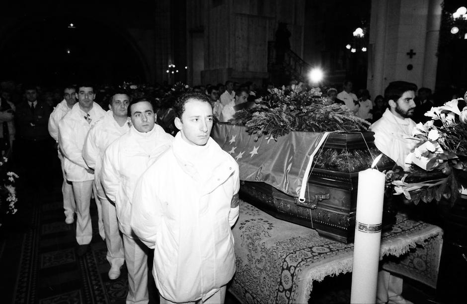 Misa u katedrali za poginule promatrače Europske zajednice, 1992.