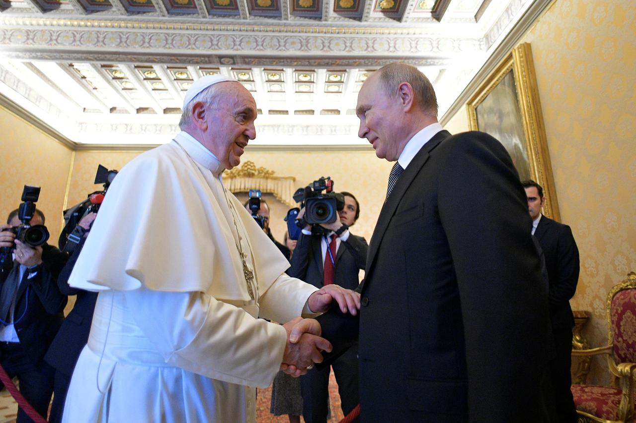 Vladimir Putin i Papa Franjo
