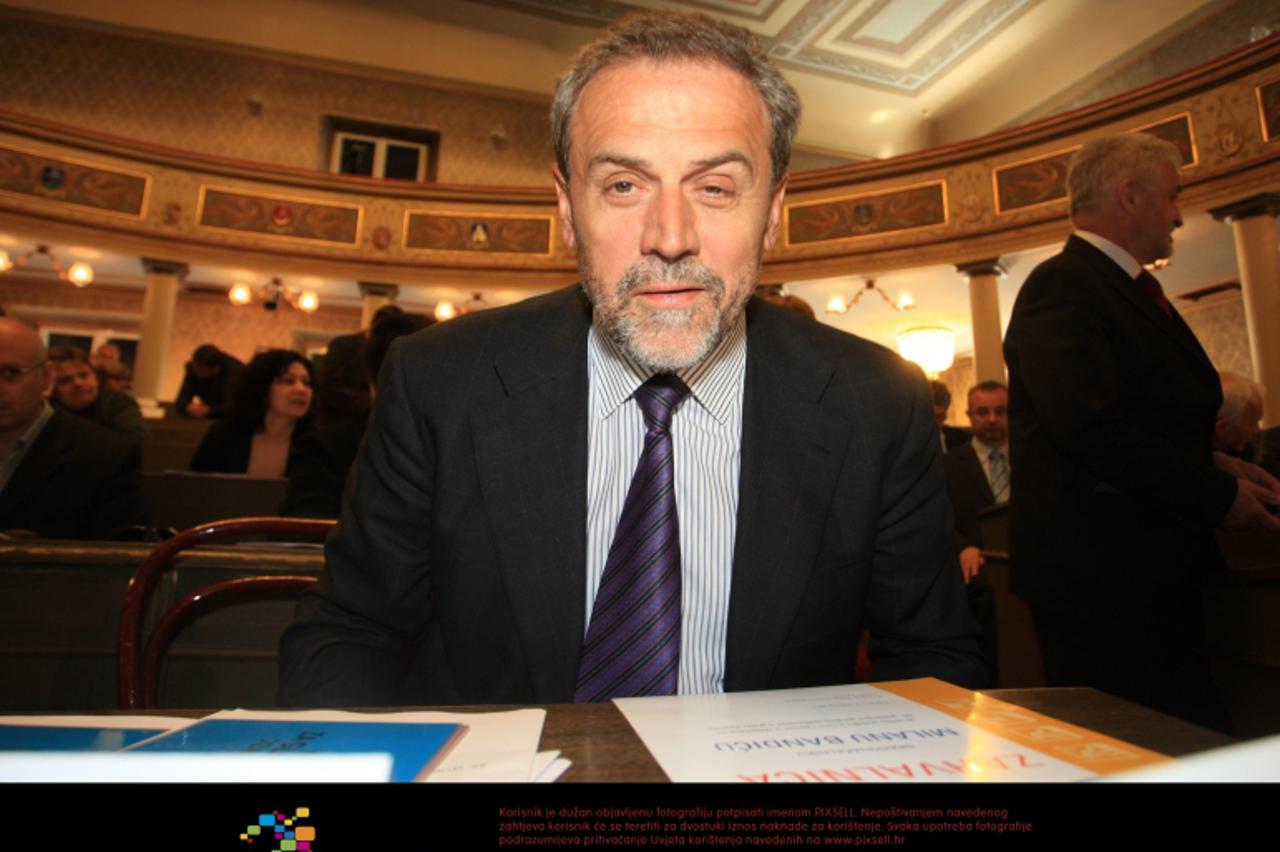 '04.05.2011., Cirilometodska 5,  Zagreb - Izvanredna sjednica Gradske skupstine. Rasprava o cijeni djecjih vrtica u gradu Zagrebu. Milan Bandic.  Photo: Boris Scitar/PIXSELL'
