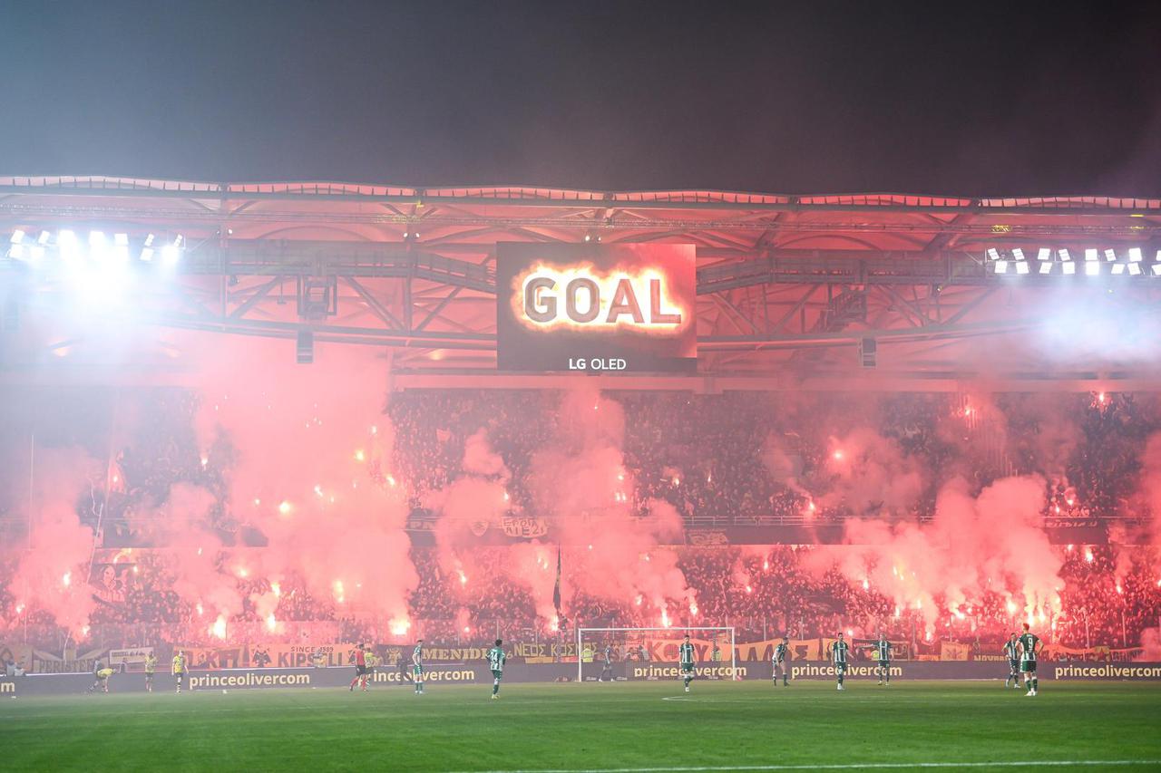 Greek Super League match - AEK FC vs Panathinaikos FC