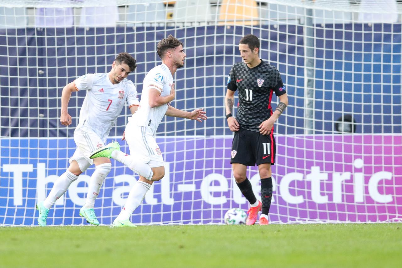 Utakmica četvrtfinala Europskog U21 prvesntva između Španjolske i Hrvatske
