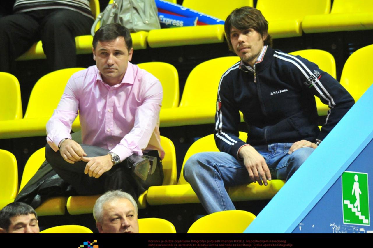\'06.02.2010., Zagreb - Polufinale petog hrvatskog dvoranskog ATP turnira Zagreb Indoors u Domu sportova. Mec Marin Cilic-Jurgen Melzer. Zvonimir Boban.  Photo: Antonio Bronic/PIXSELL\'