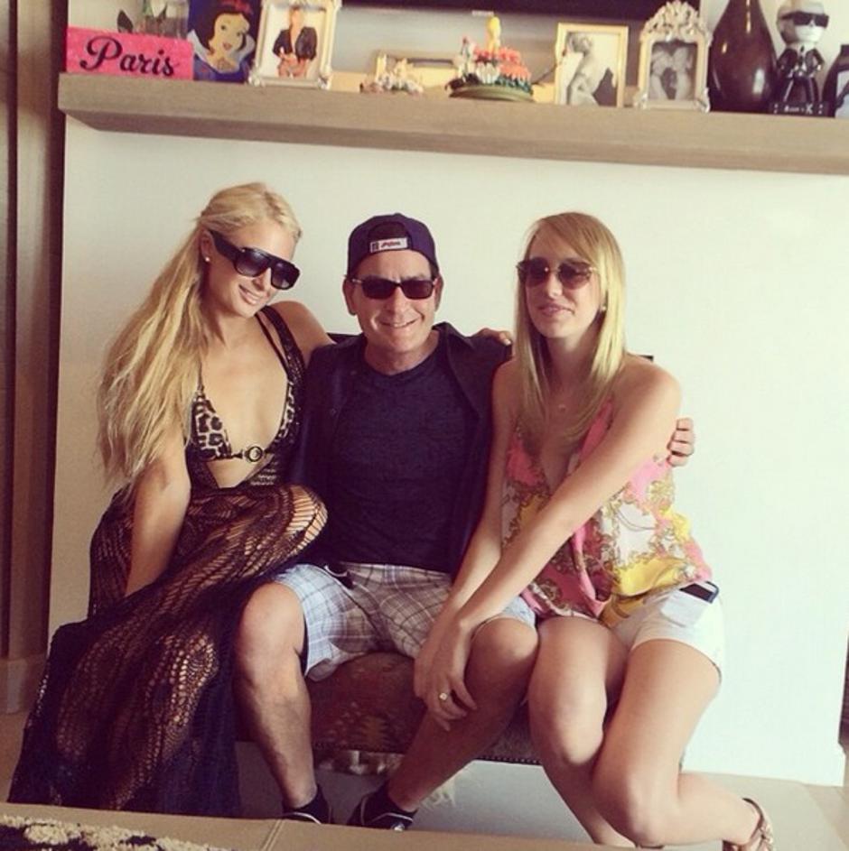 Charlie Sheen i Paris Hilton