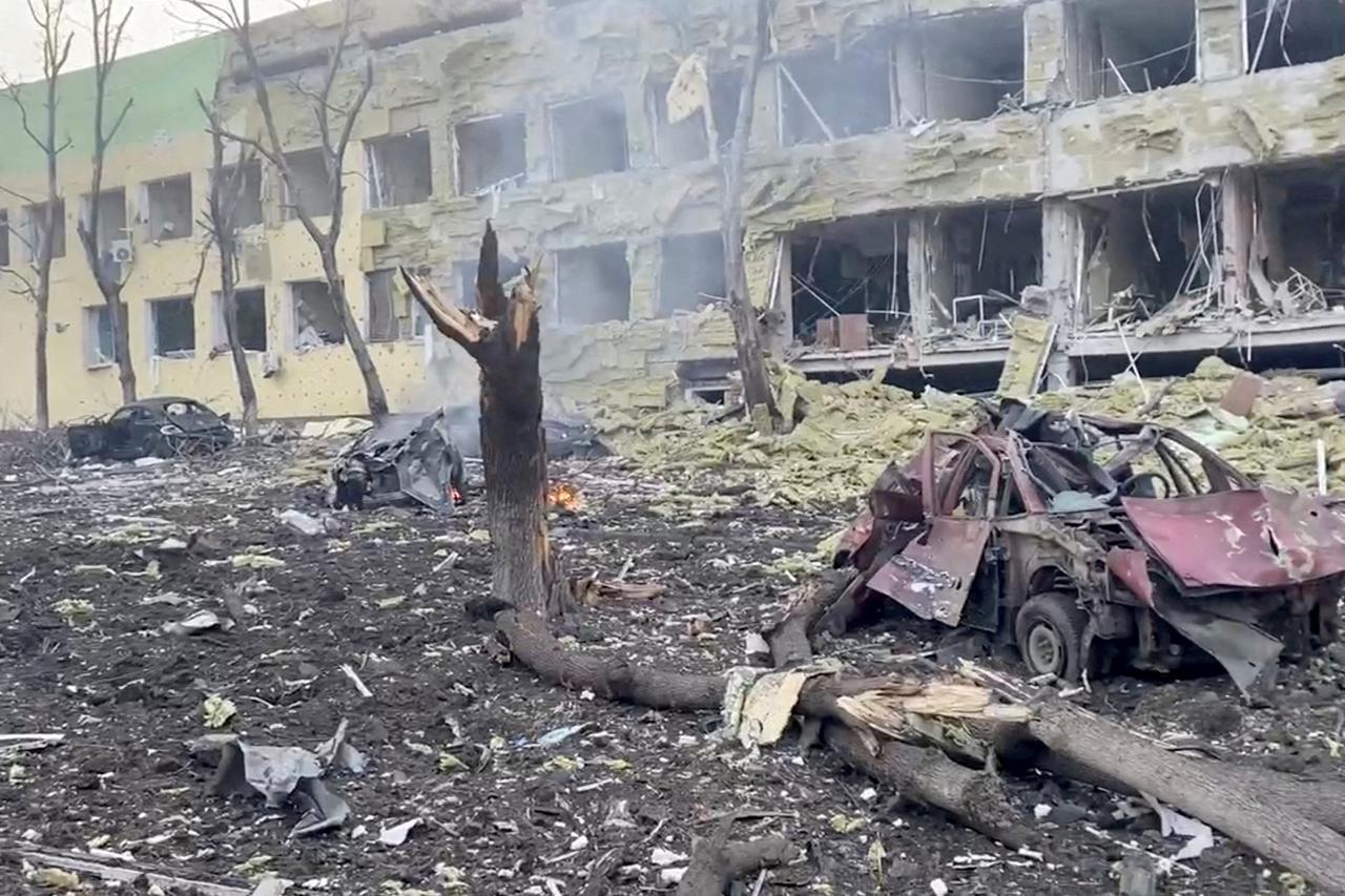 FILE PHOTO: Destruction of children's hospital as Russia's invasion of Ukraine continues, in Mariupol