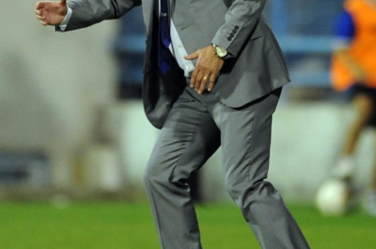 'Montenegro manager Zlatko Kranjcar during the UEFA European Championship Qualifing match at the Montenegro Technical Centre, Podgorica. Photo: Press Association/Pixsell'