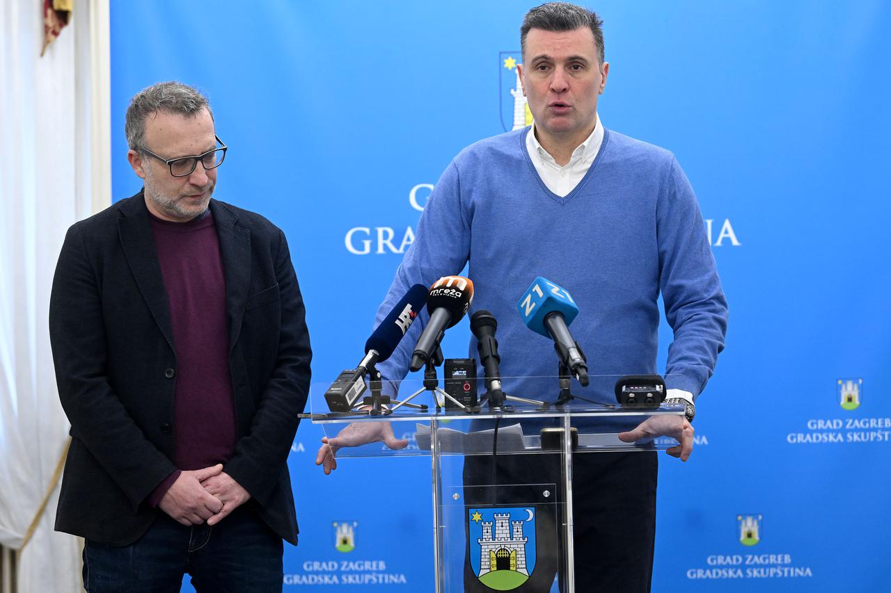 Zagreb: Članovi Kluba gradskih zastupnika MOST-a održali konferenciju za medije