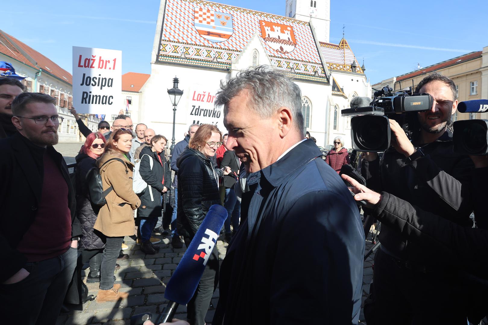 06.02.2024., Zagreb -  Ivan Turudic dosao u Banske dvore na sjednicu vladajuce koalicije Photo: Patrik Macek/PIXSELL