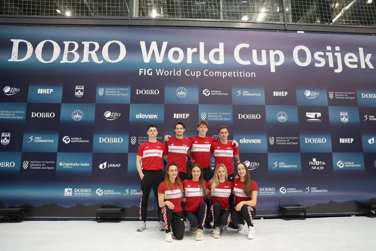 Osijek: Konferencija za medije hrvatske gimnastičke reprezentacije uoči početka 17. DOBRO World Cupa 