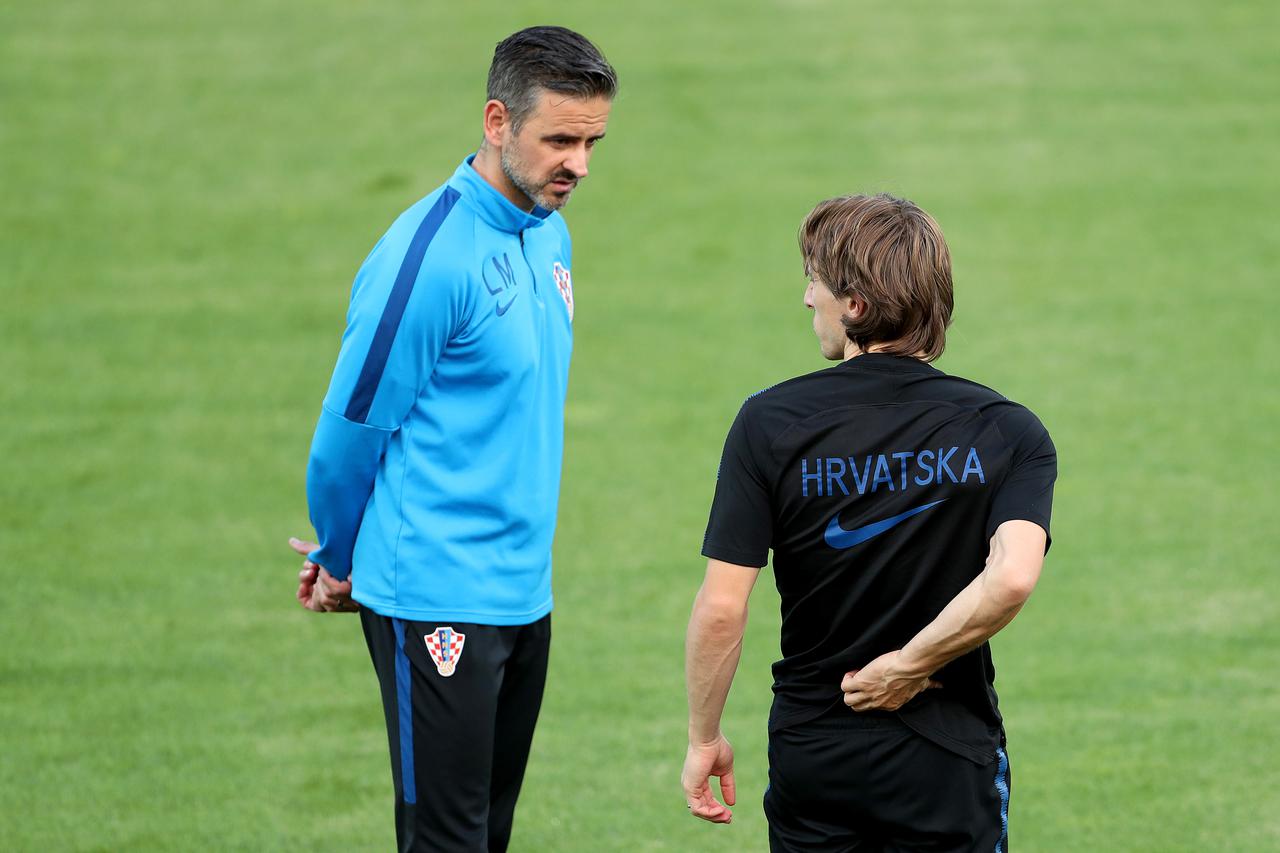 Moskva: Trening hrvatske nogometne reprezentacije na stadionu Lužnjiki