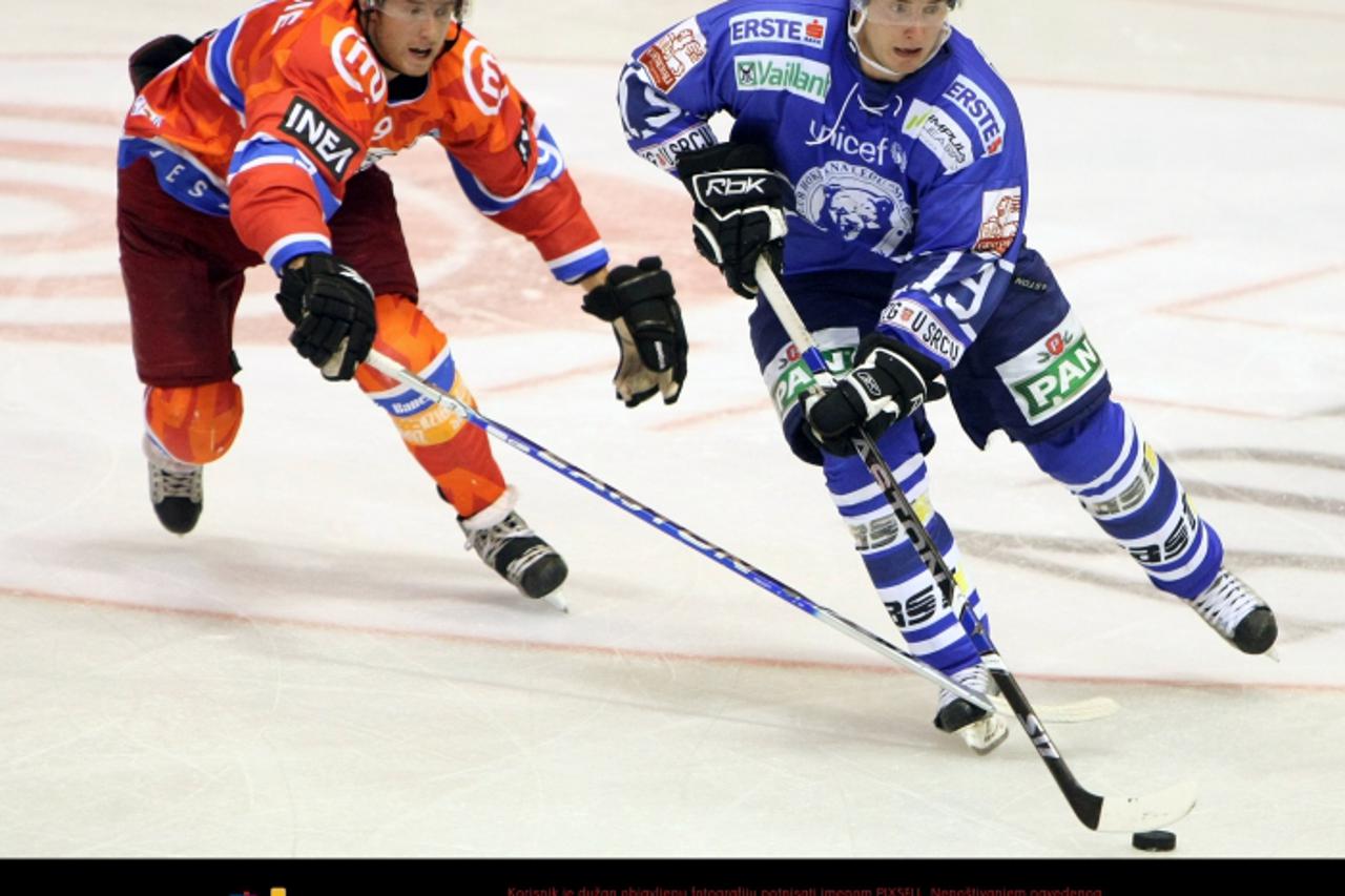 \'03.09.2010., Zagreb - Prva utakmica memorijalnog turnira Ferdo Spajic u Domu sportova izmedju KHL Medvescak iz Zagreba i HK Acroni iz Jesenica. Photo: Petar Glebov/PIXSELL\'