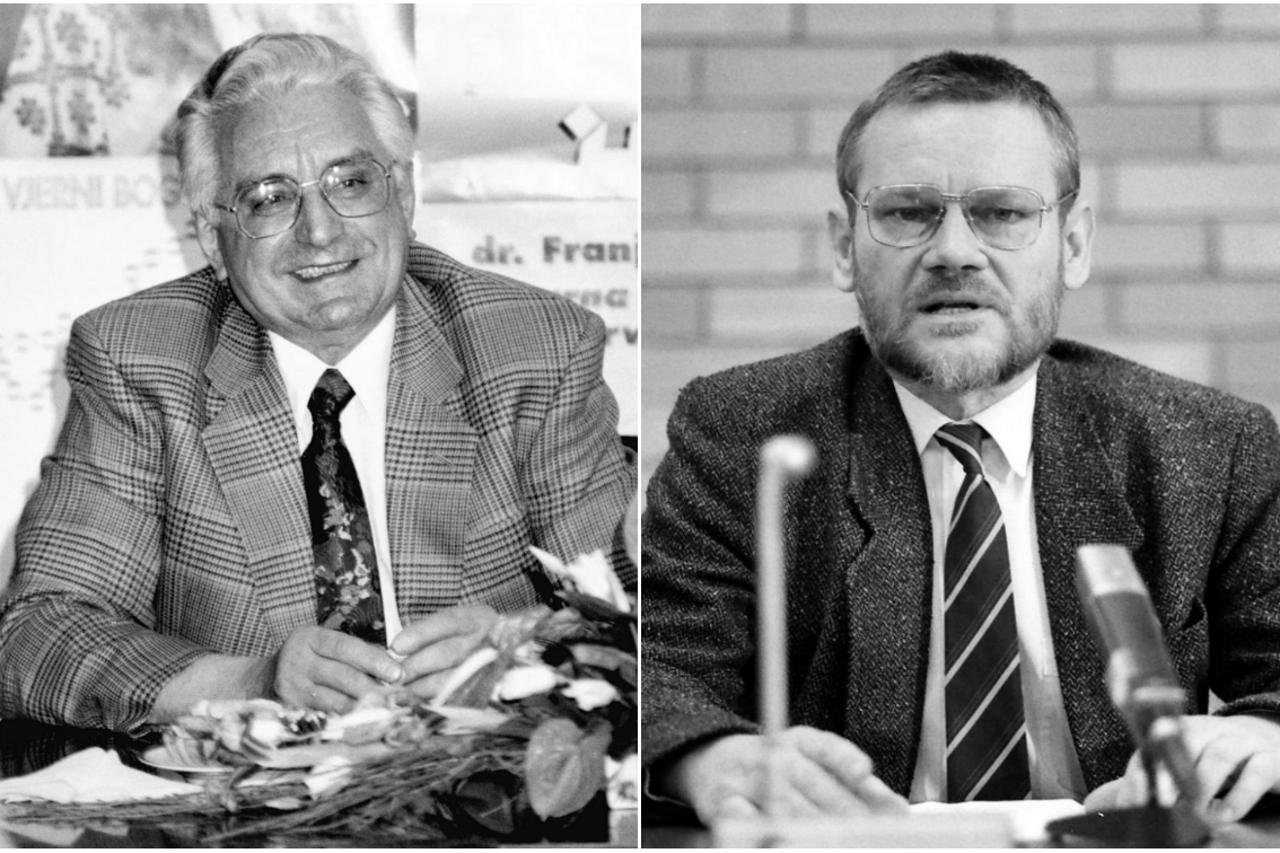 Franjo Tuđman i Ivica Račan