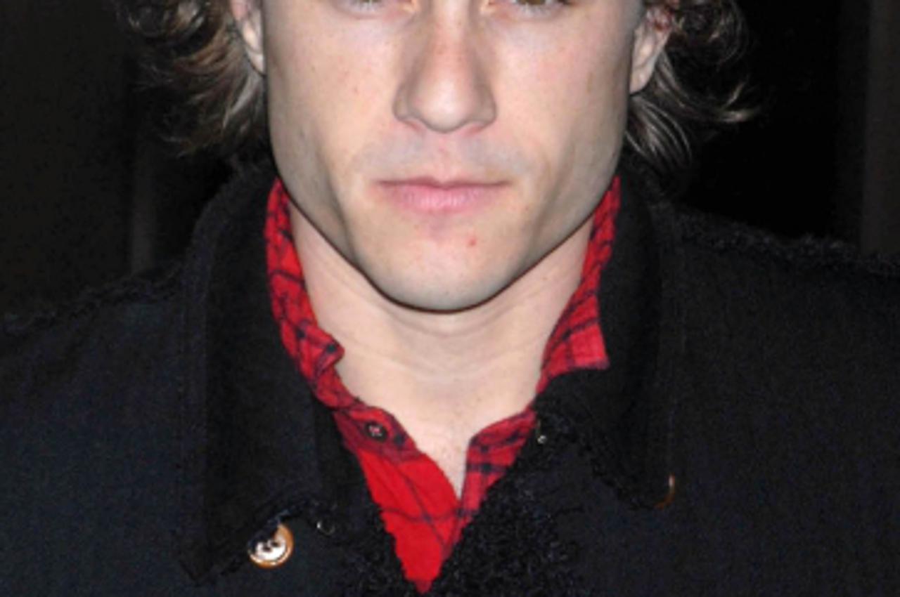 'Heath Ledger attends the premiere of \'Candy\' held at the Tribeca Grand Hotel in New York City, USA, on November 6, 2006. Photo: Press Association/Pixsell'