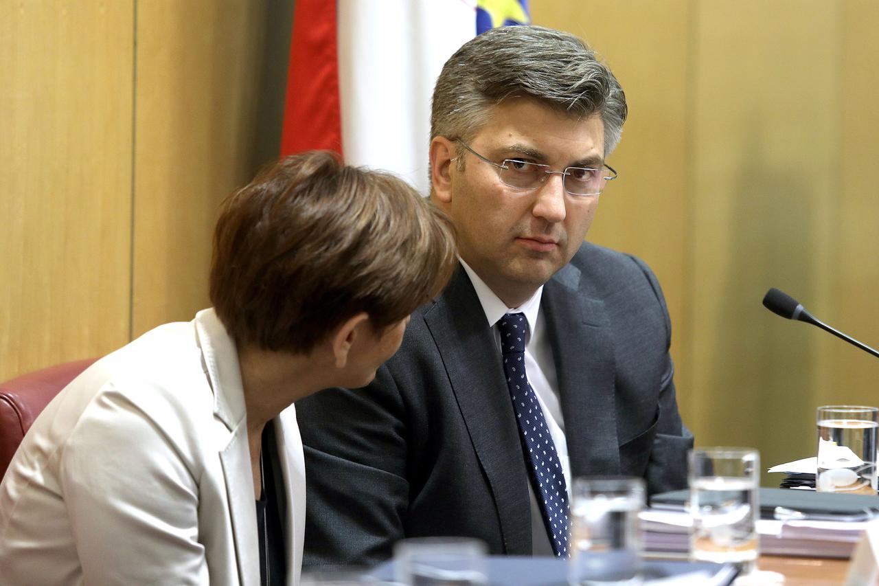 Martina Dalić i Andrej Plenković