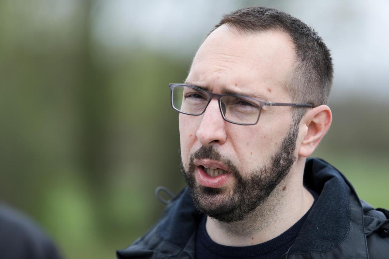 Konferencija za medije kandidata za gradonačelnika Zagreba Tomislava Tomaševića
