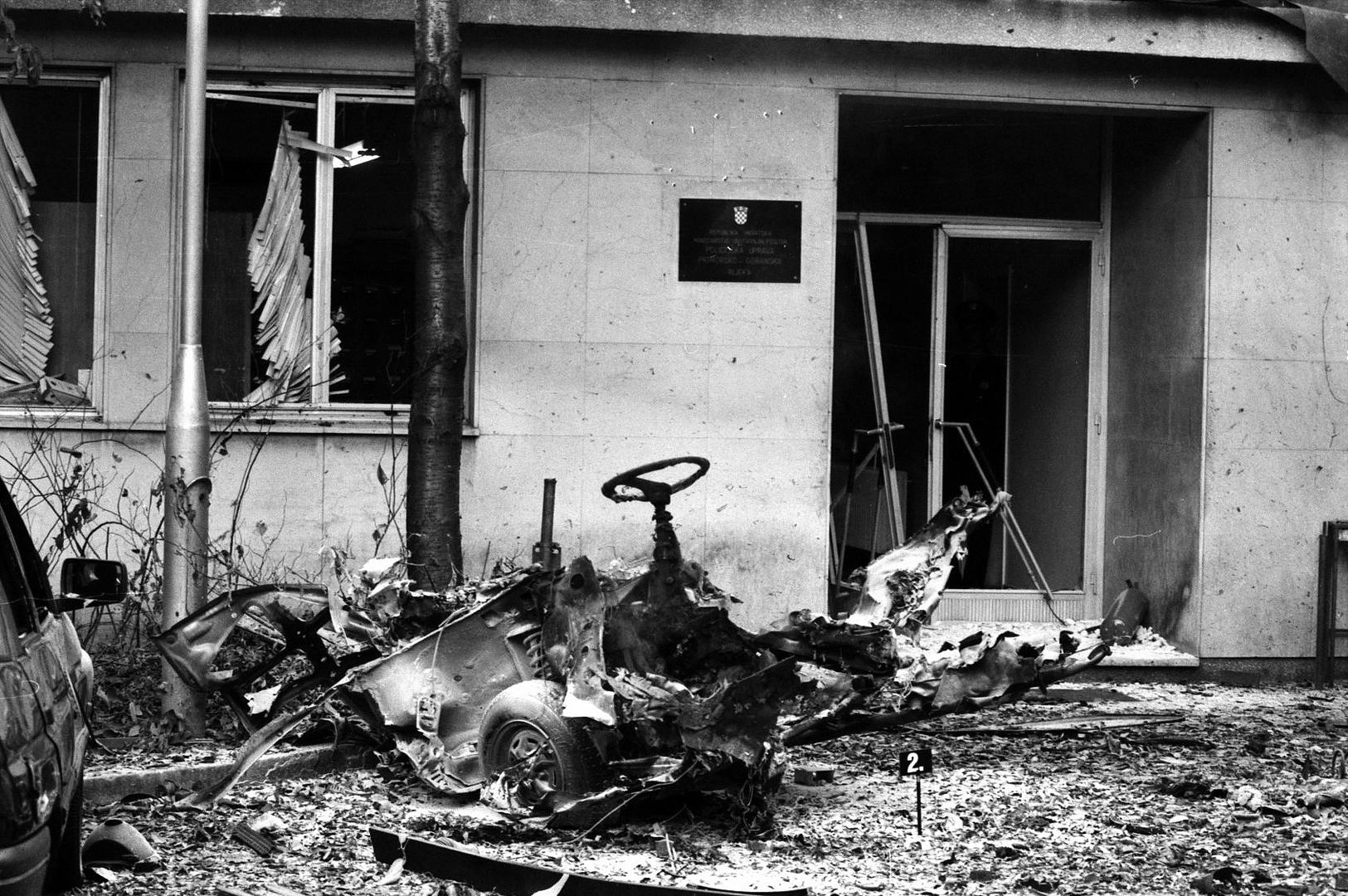 Rijeka: Eksplozija bombe pred zgradom MUP-a 20. listopada 1995. godine