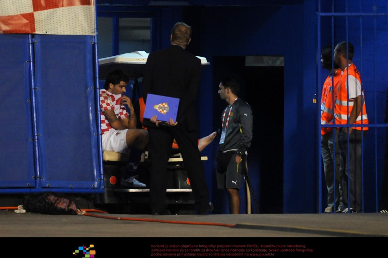 '07.09.2012., stadion u Maksimiru, Zagreb - Kvalifikacije za Svjetsko nogometno prvenstvo 2014., skupina A, Hrvatska - Makedonija. Vedran Corluka. Photo: Daniel Kasap/PIXSELL'