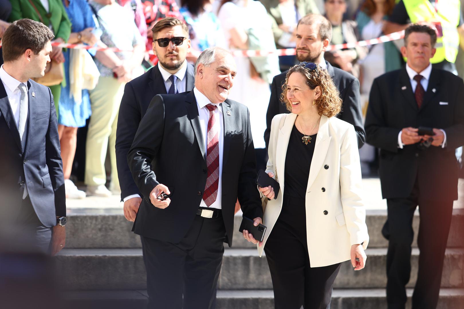 07.05.2023., Split - Procesija i misa povodom blagdana sv. Dujma.Blazenko Boban, Nina Obuljen Korzinek Photo: Miroslav Lelas/PIXSELL