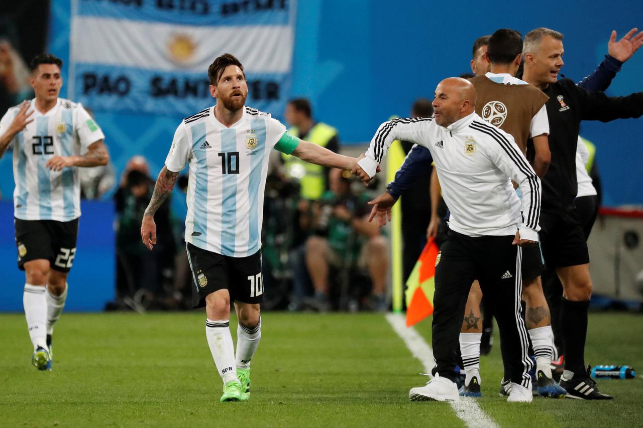 Jorge Sampaoli i Lionel Messi
