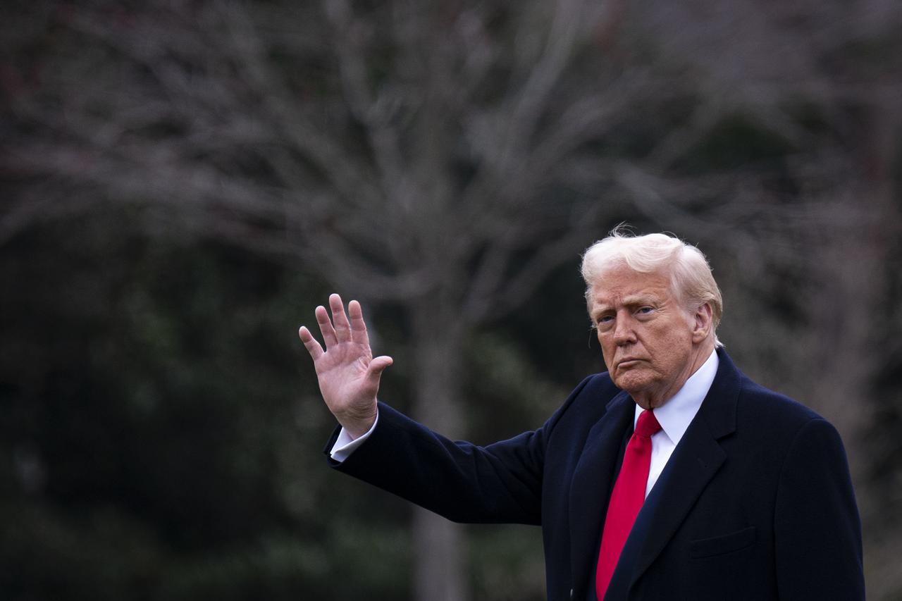 President Trump Departs the White House in Washington