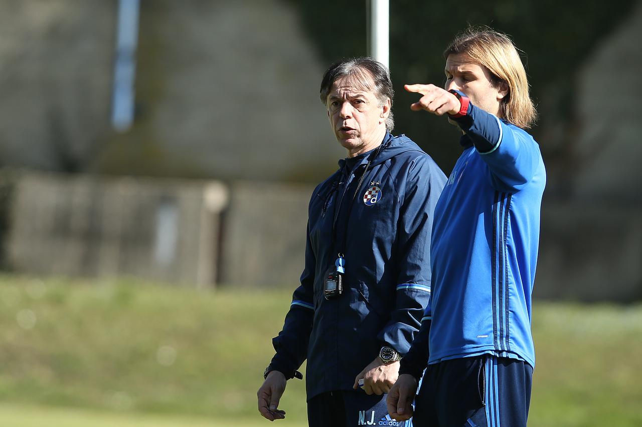 Nikola Jurčević na prvom Dinamovom treningu