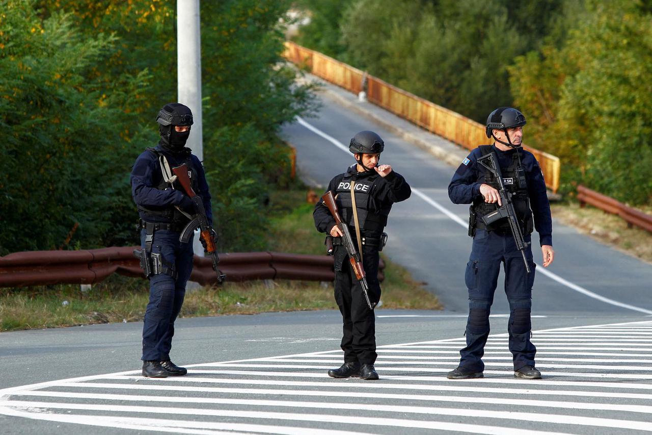 FILE PHOTO: Aftermath of shooting incident in Kosovo